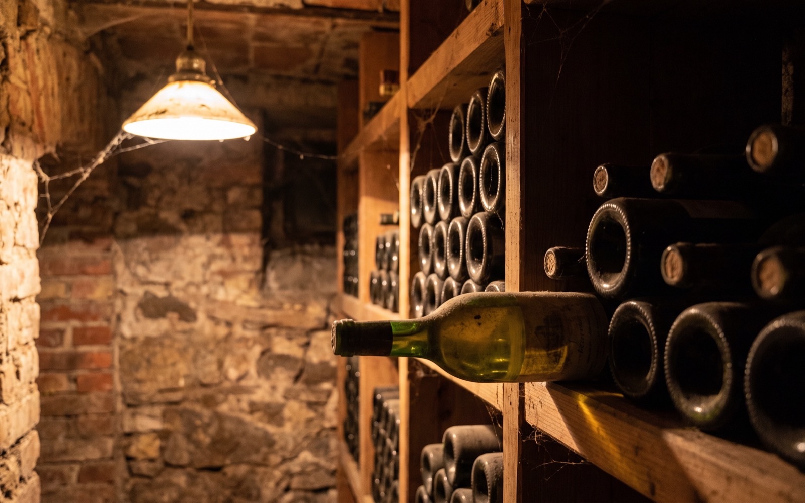 A small private wine cellar